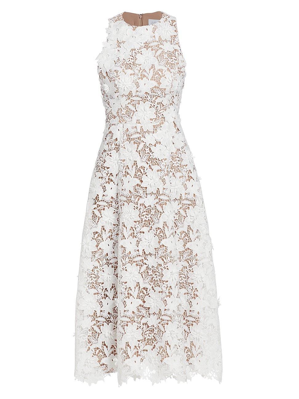 Womens Findlay Floral Lace Sleeveless Midi-Dress Product Image