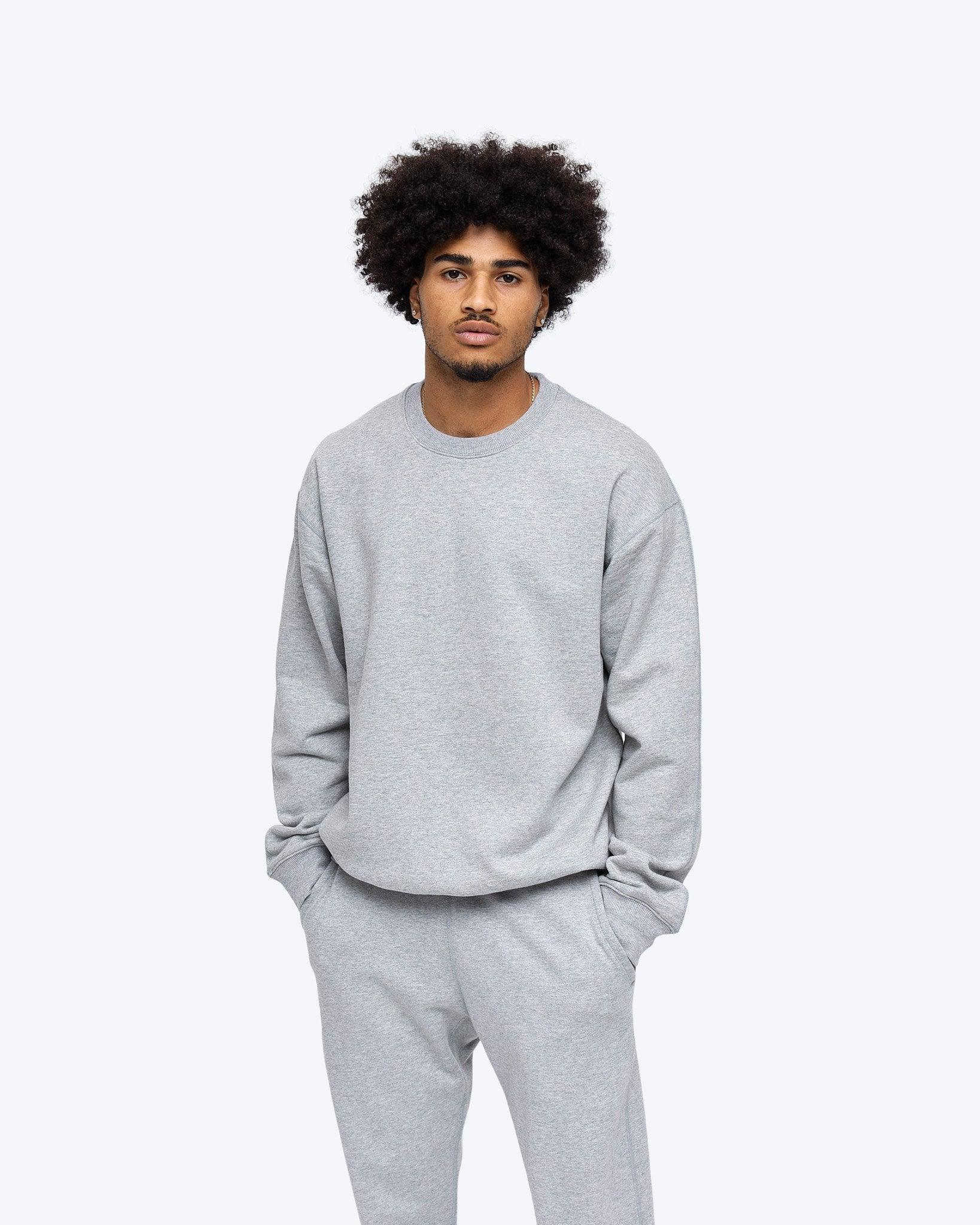 Midweight Terry Relaxed Crewneck - Vault Male Product Image