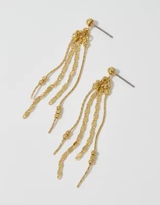 Aerie Shimmer Bead Drop Earrings Product Image