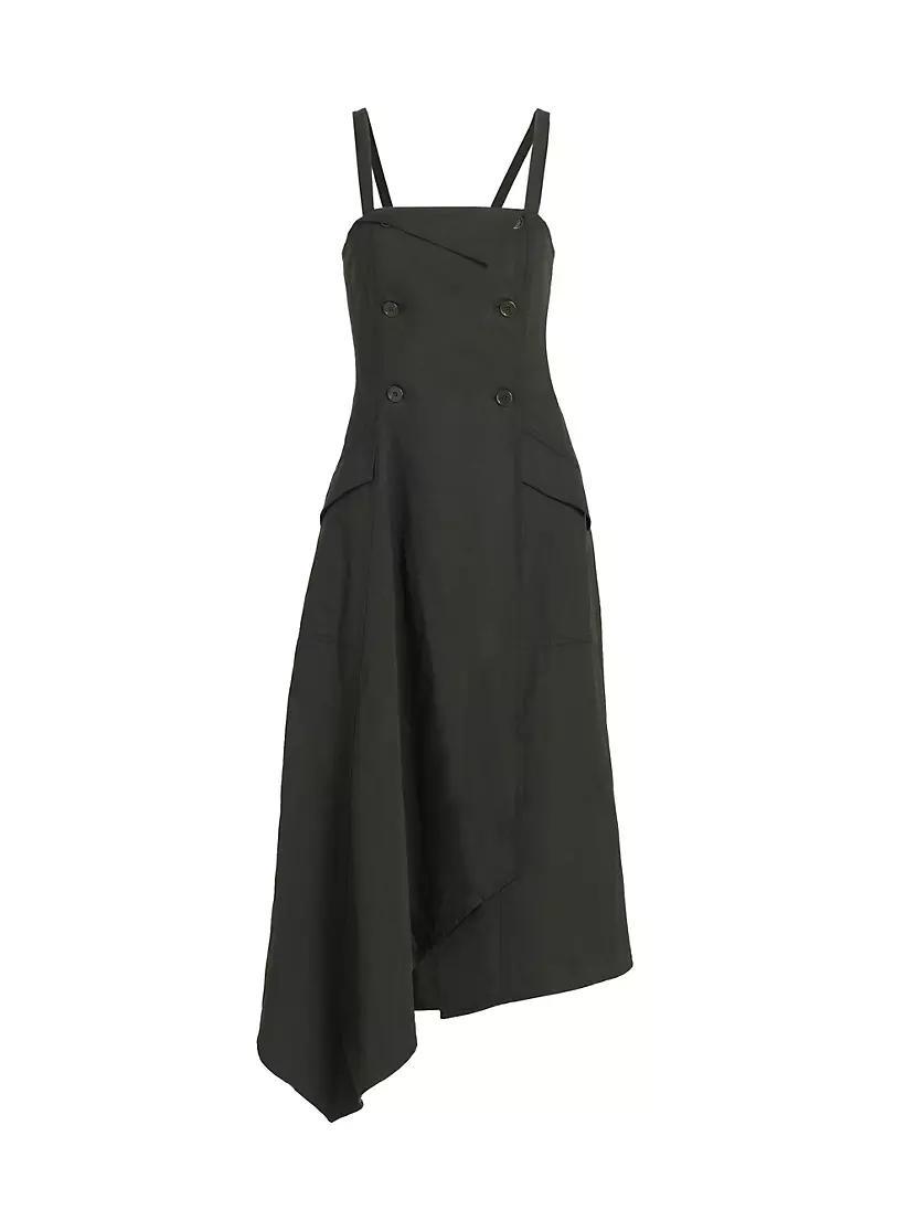 Scarlett Asymmetric Cotton-Blend Midi-Dress product image