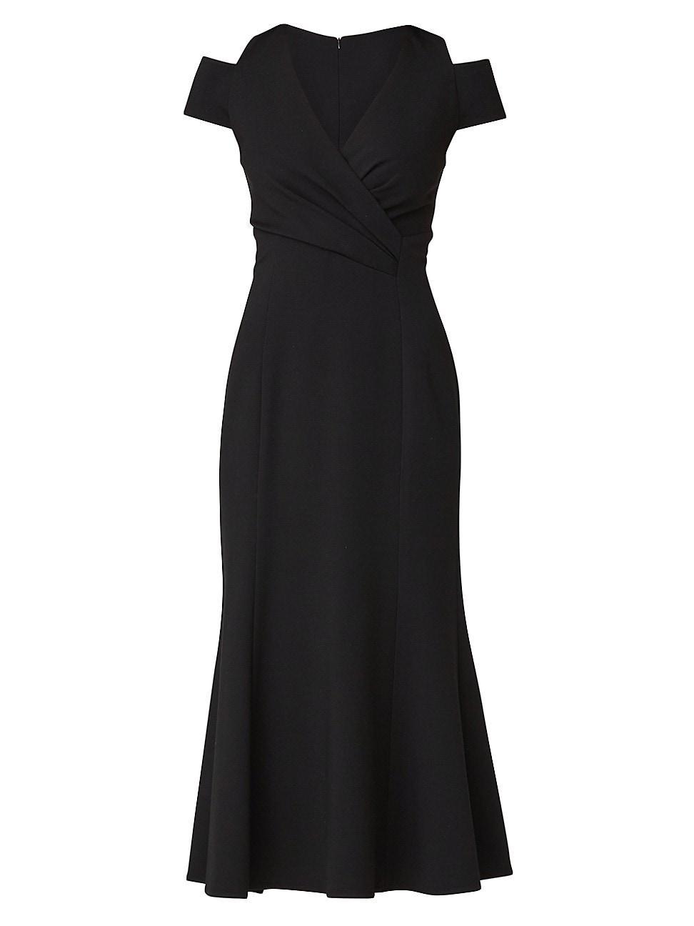 Womens Cinzia Cut-Out Surplice Midi-Dress Product Image