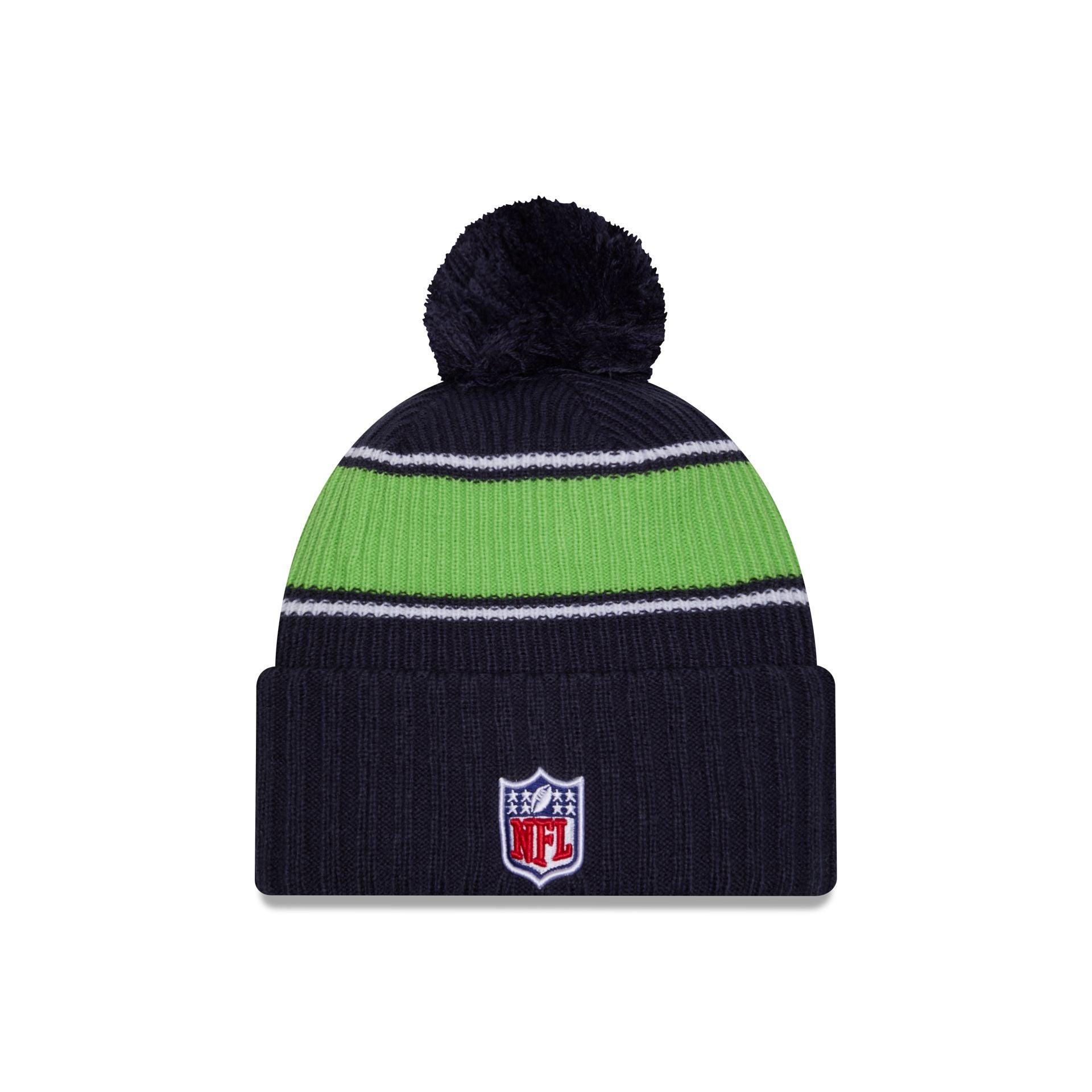 Seattle Seahawks 2024 Cold Weather Sport Pom Knit Hat Male Product Image