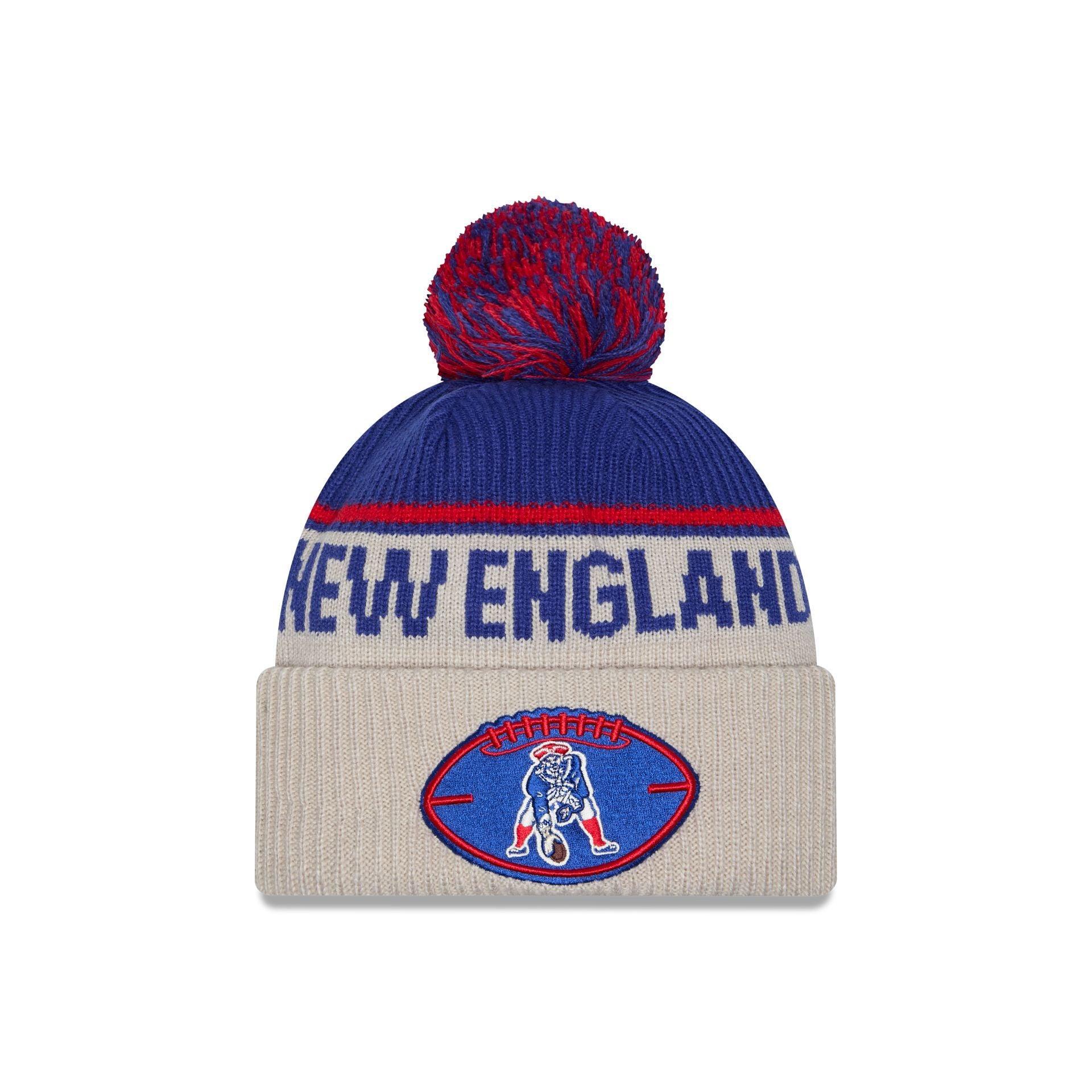 New England Patriots 2024 Cold Weather Historic Pom Knit Hat Male Product Image