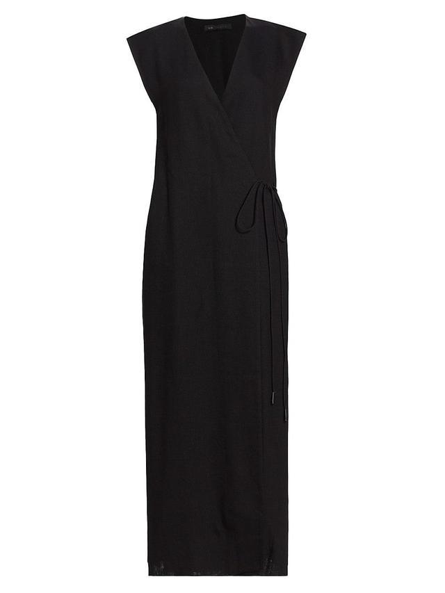 Womens Clemence Wrap Midi-Dress Product Image