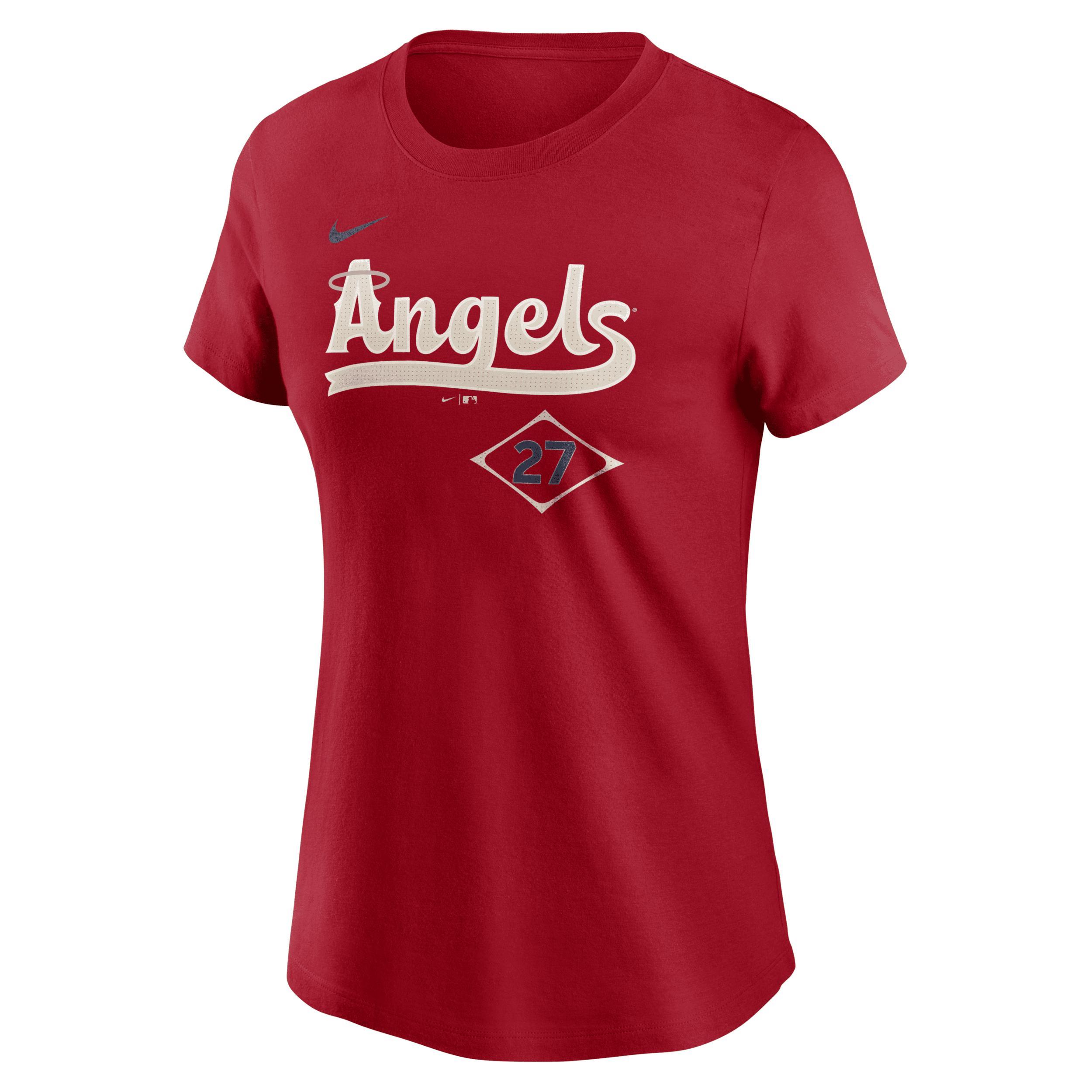 Mike Trout Los Angeles Angels City Connect Fuse Nike Women's MLB T-Shirt Product Image