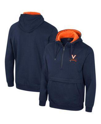 Mens Colosseum Virginia Cavaliers Team Half-Zip Pullover Hoodie Blue Product Image