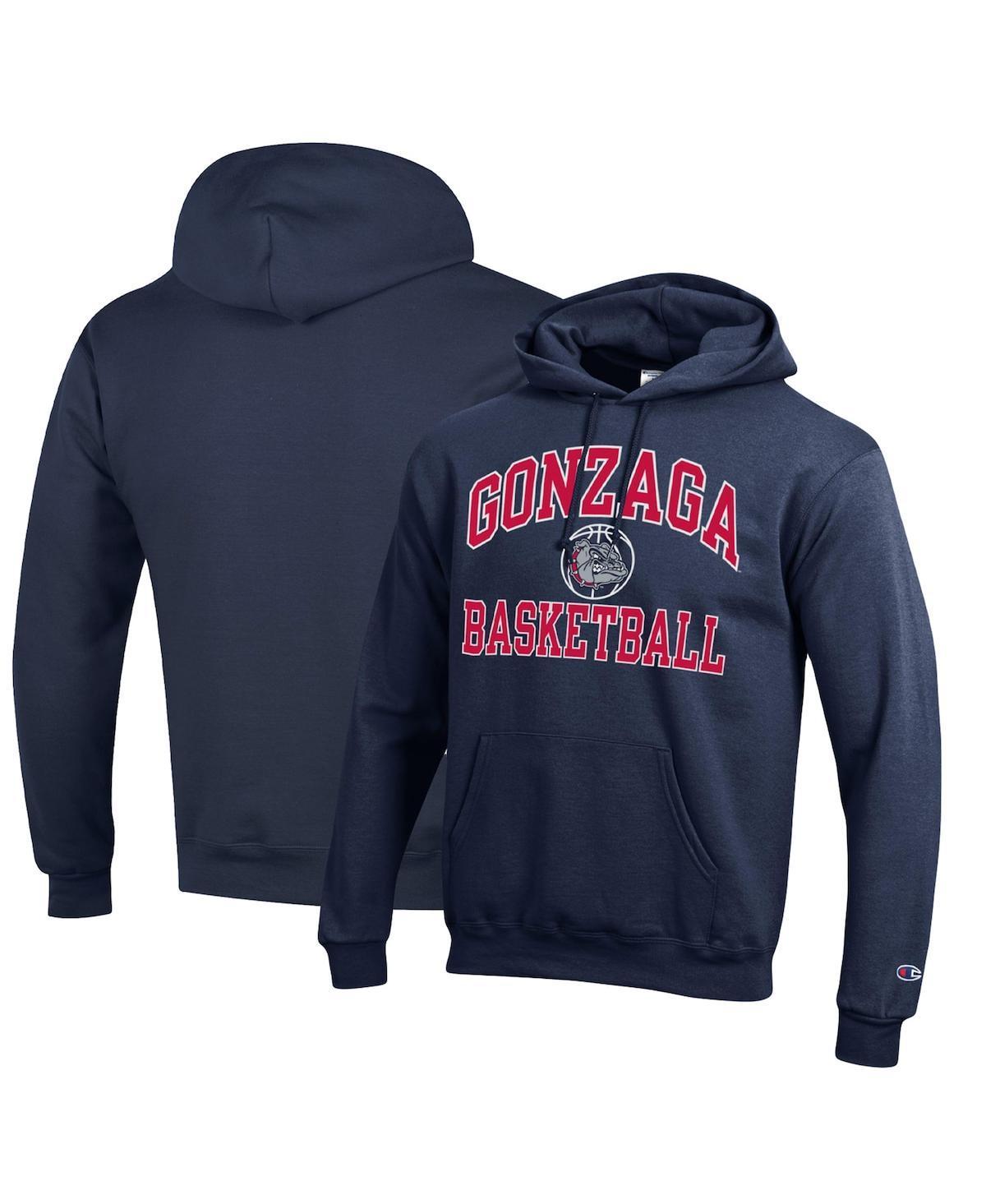 Mens Champion Navy Gonzaga Bulldogs Basketball Icon Powerblend Pullover Hoodie Zag Blue Product Image