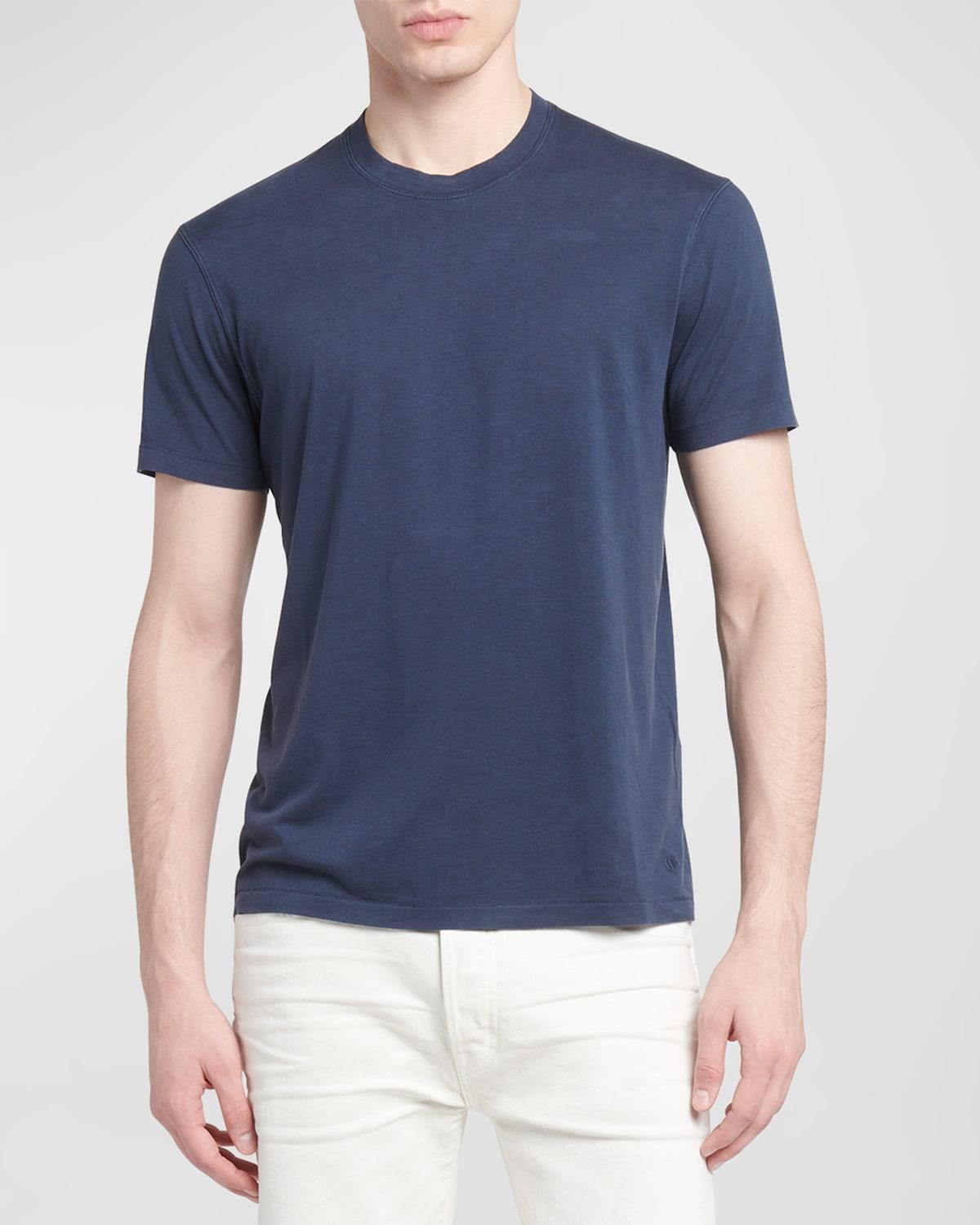 Mens Lyocell-Cotton Crewneck T-Shirt Product Image