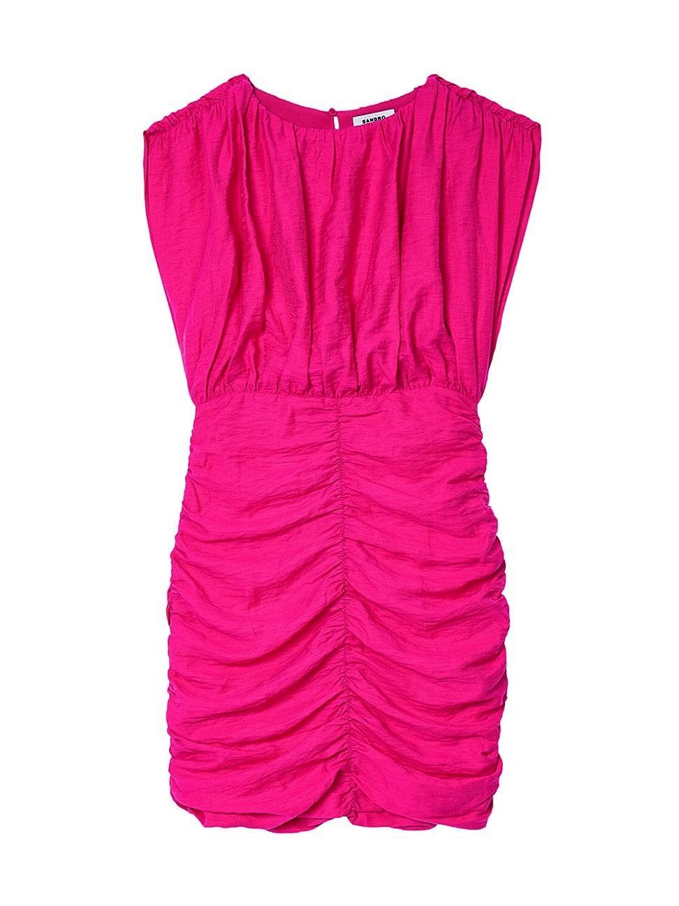 Womens Short Draped Dress Product Image