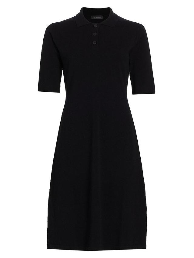 Womens COLLECTION Short-Sleeve Polo Midi-Dress Product Image