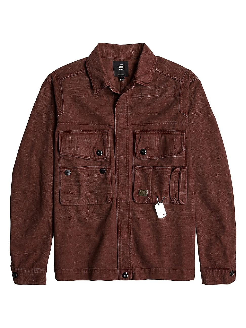 Mens Cotton Button-Front Overshirt Product Image