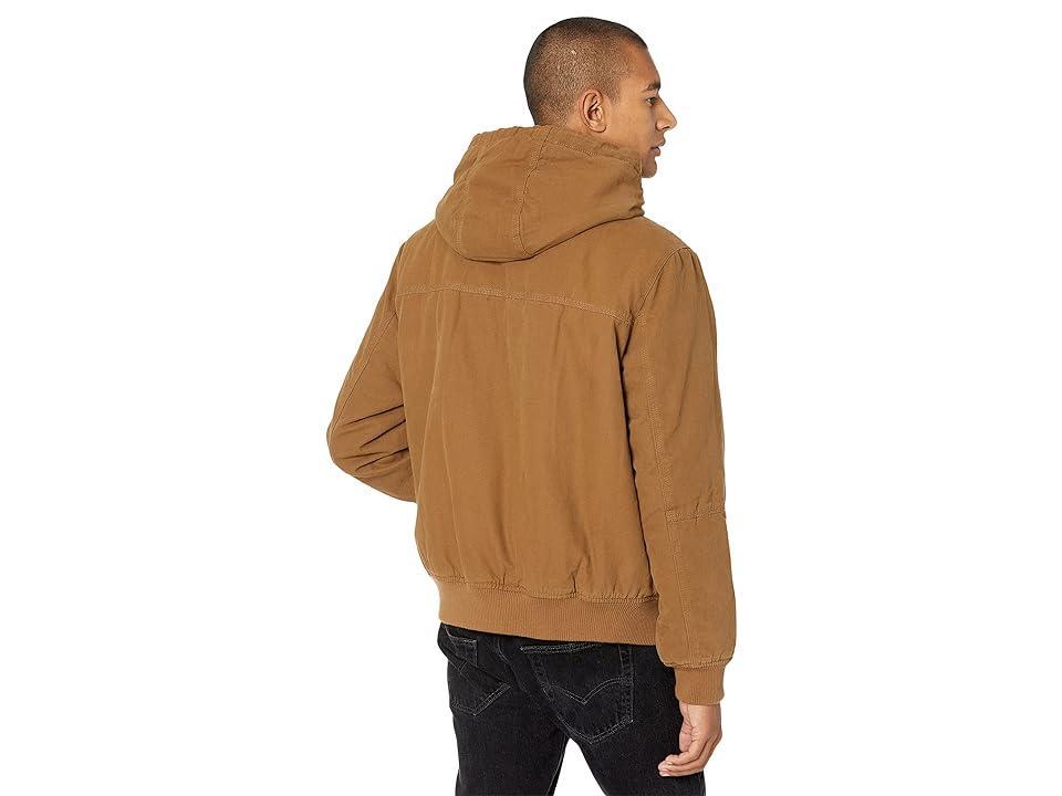 Levi's(r) Cotton Canvas Hooded Utility Jacket with Sherpa Lining Men's Clothing Product Image