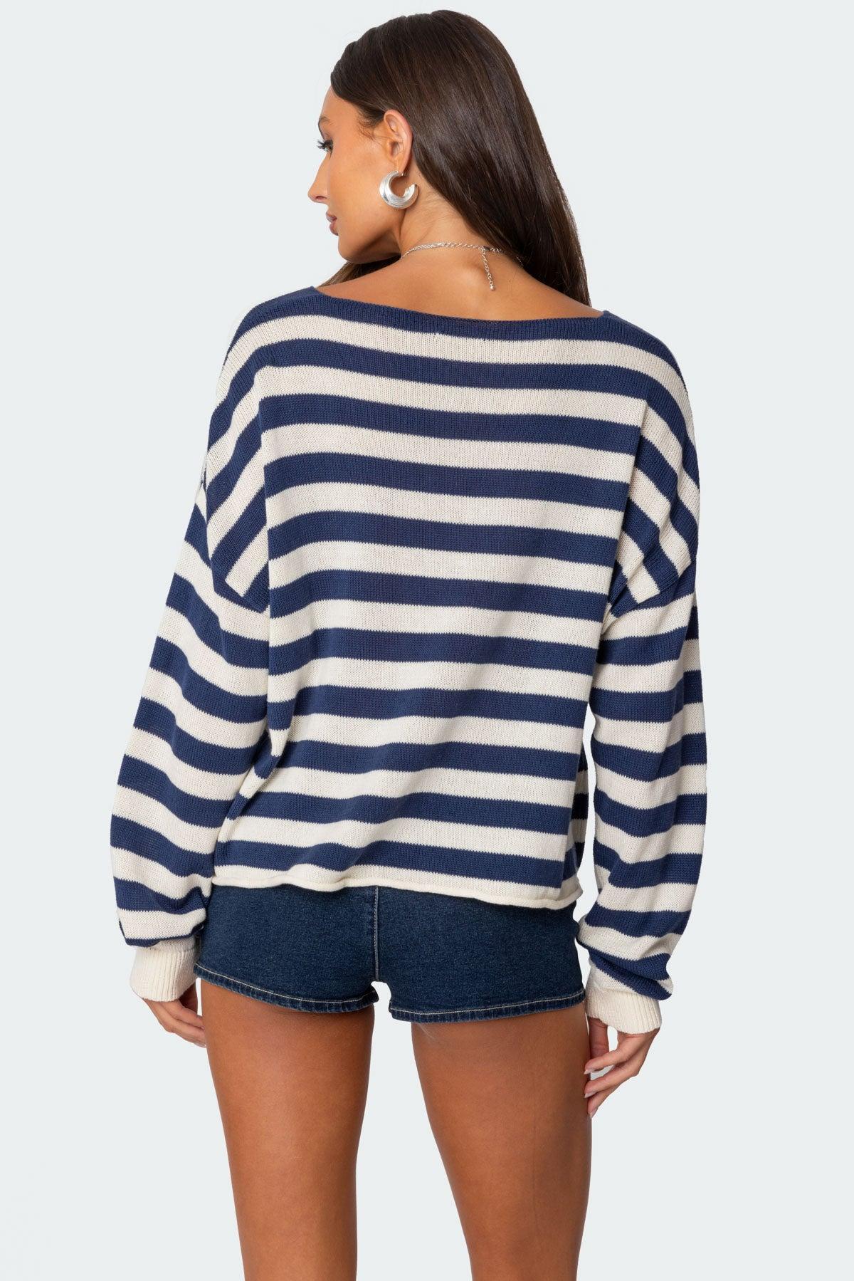 Anney Oversized Striped Sweater Product Image