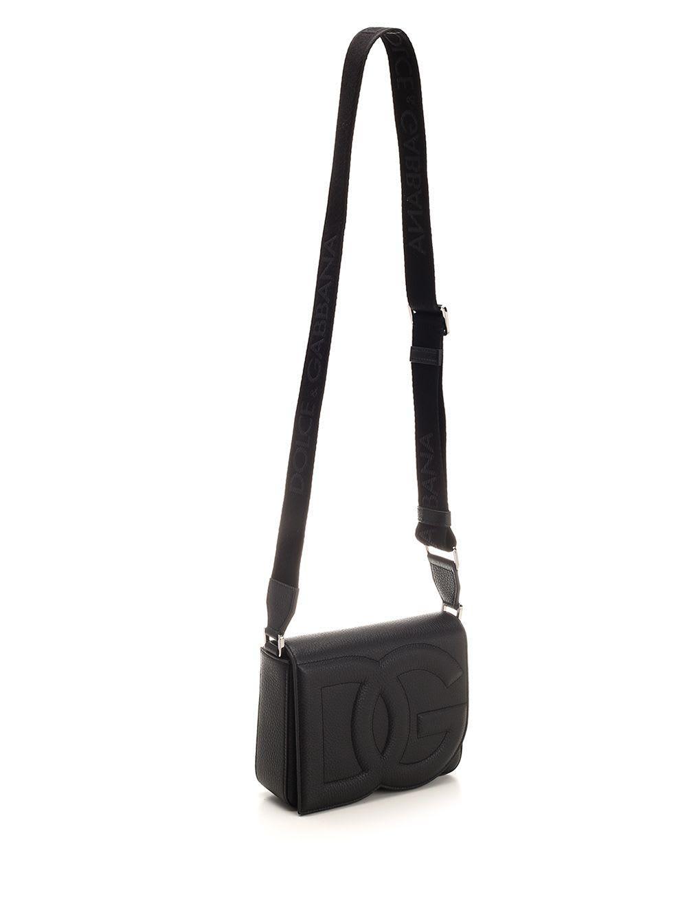 Medium Dg Logo Crossbody Bag In Black Product Image