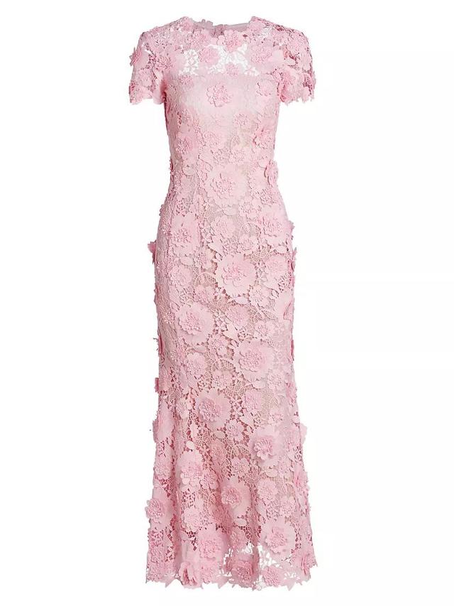 Floral & Guipure Lace Maxi Dress Product Image