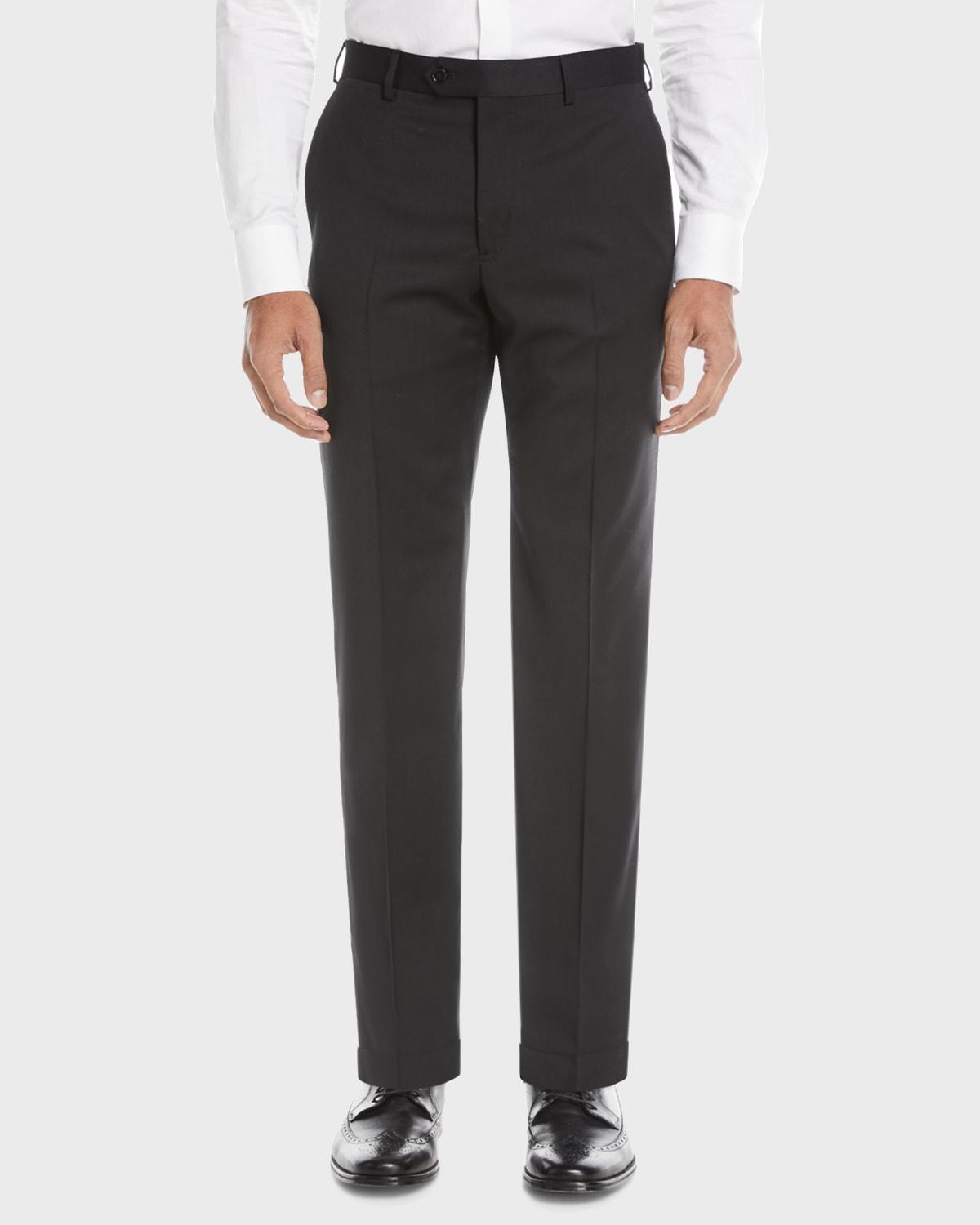 Mens Classic Wool Trousers Product Image