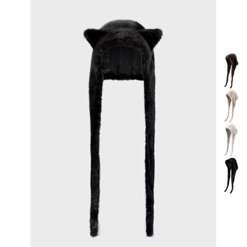 Cat Ear Fluffy Trapper Hat Product Image