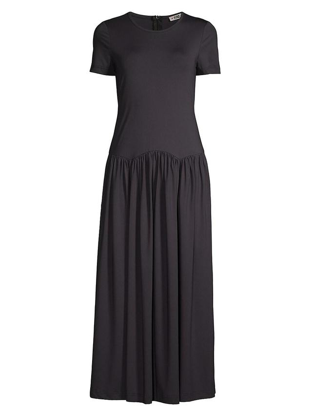 Womens Coletta Jersey Pleated Maxi Dress Product Image