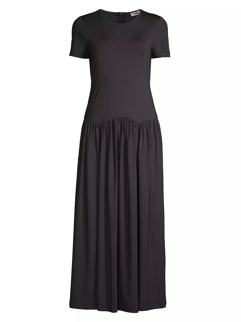 Coletta Jersey Pleated Maxi Dress Product Image