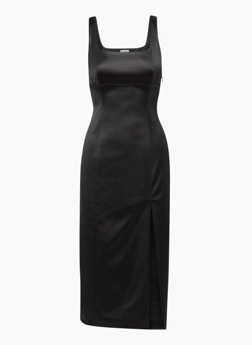 shine satin midi dress Product Image