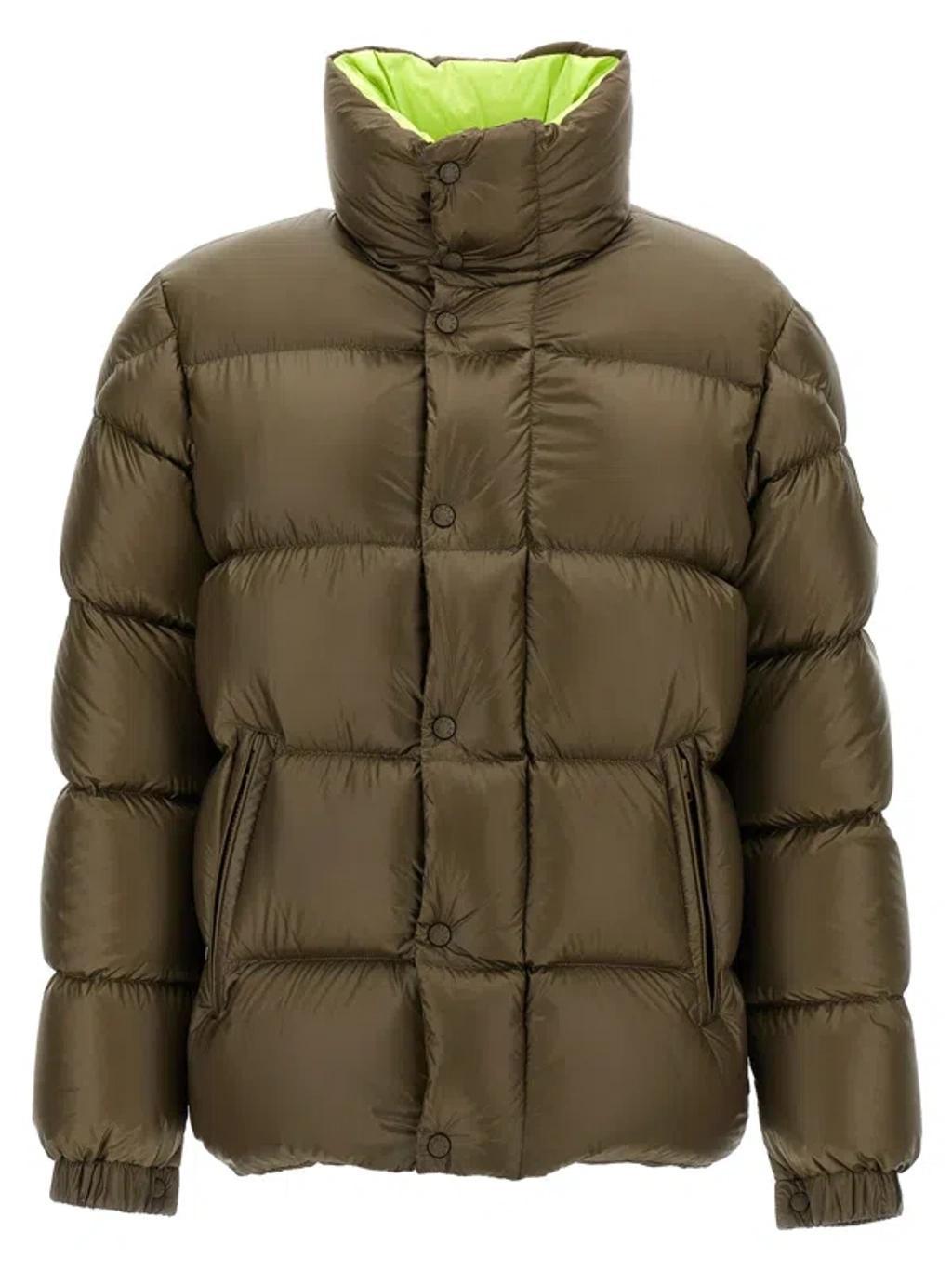 MONCLER High Neck Padded Jacket In Green Product Image