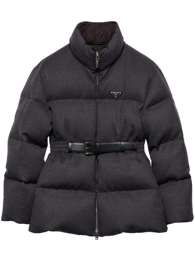 Flannel down jacket Product Image