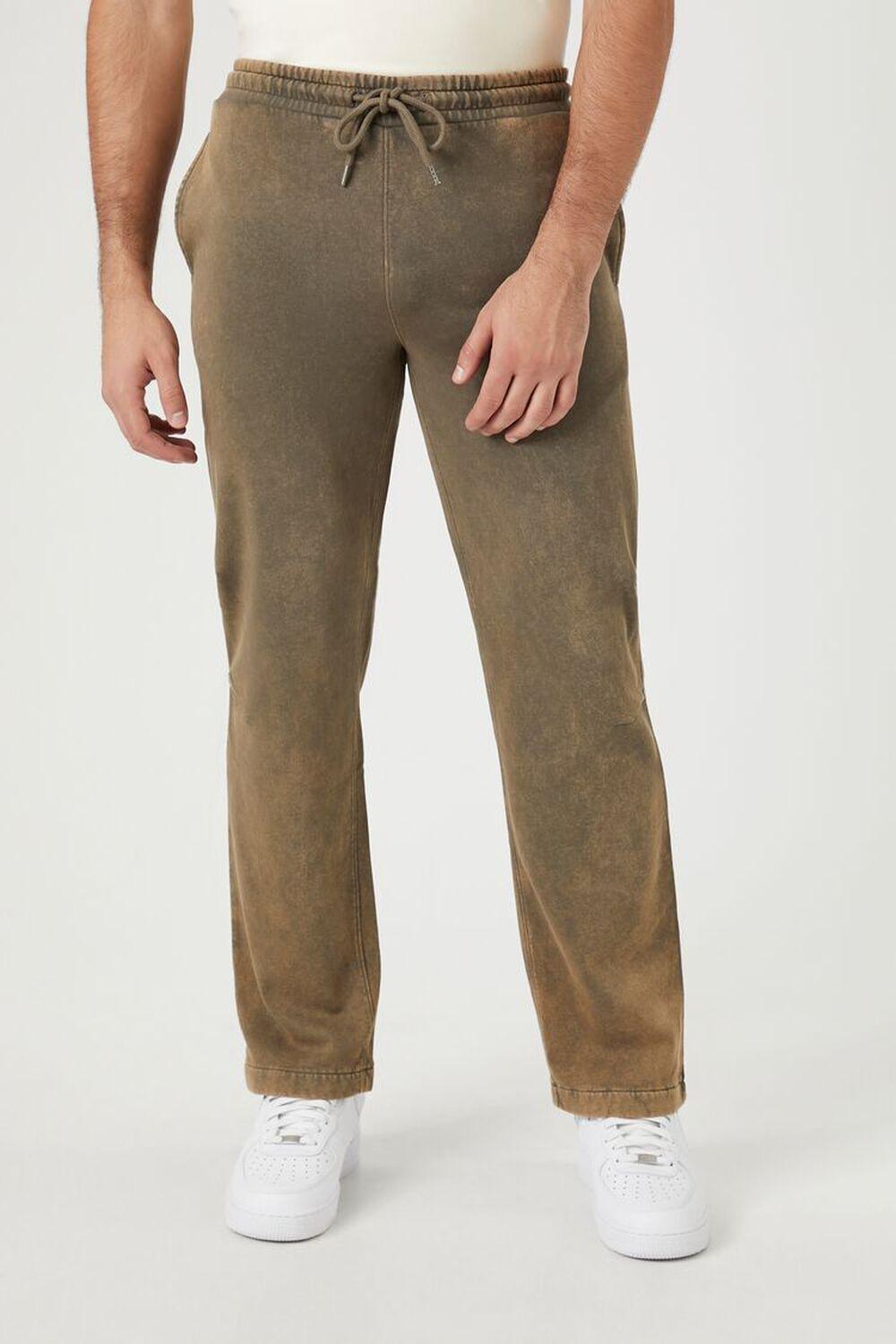 Mineral Wash Straight-Leg Pants | Forever 21 Product Image