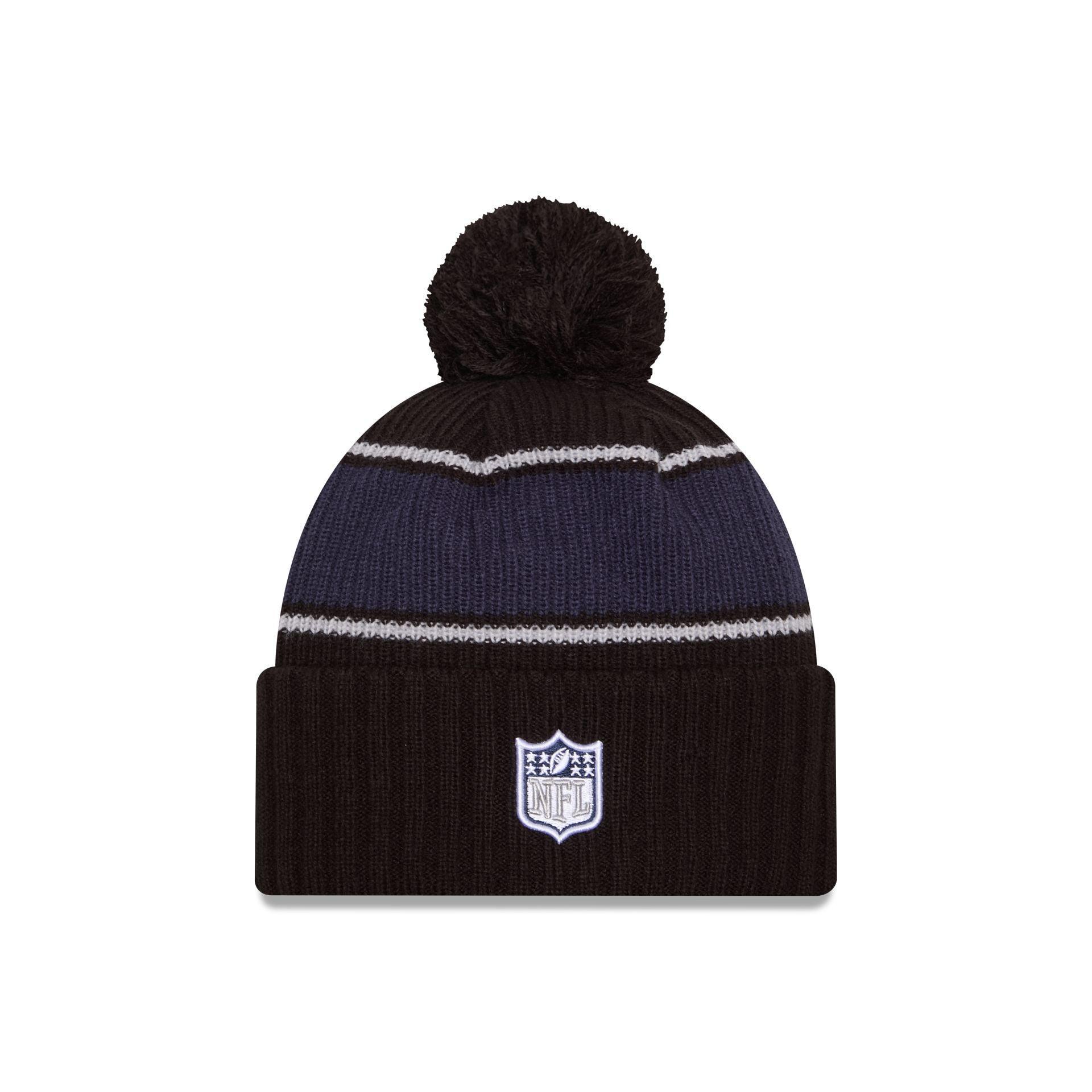 Dallas Cowboys 2024 Cold Weather Black Pom Knit Hat Male Product Image