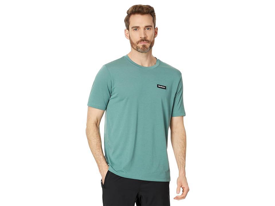 RVCA Icon Short Sleeve Tee (Pine Grey) Men's Clothing Product Image