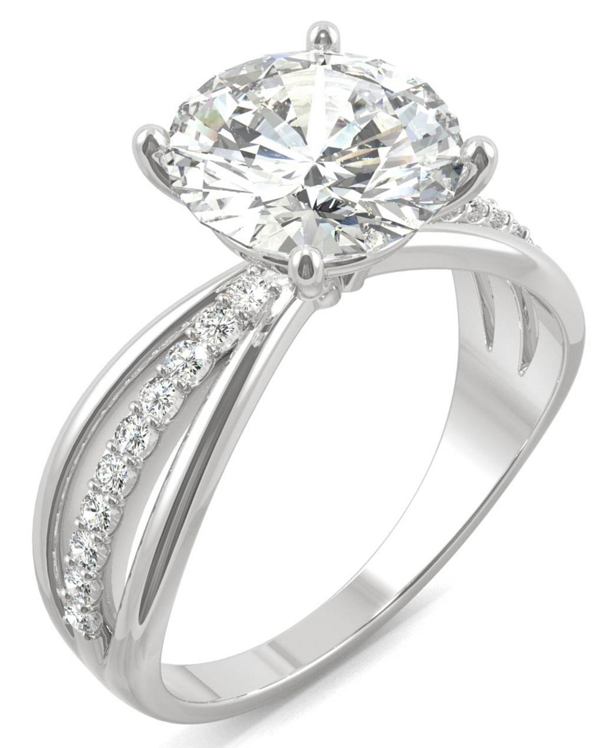 Charles & Colvard 2.9 Ct. T.w. Lab Created Moissanite Engagement Ring In 14K White Gold Product Image