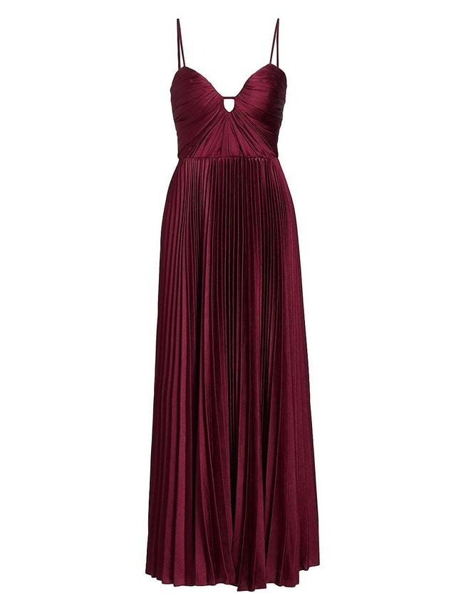 Womens Suzette Satin Maxi Dress Product Image