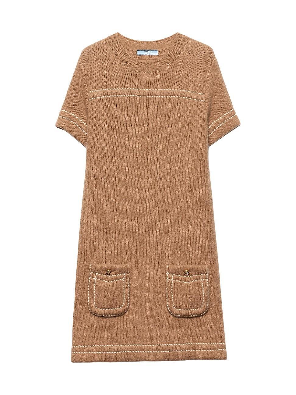 Womens Cashmere Mini-Dress Product Image