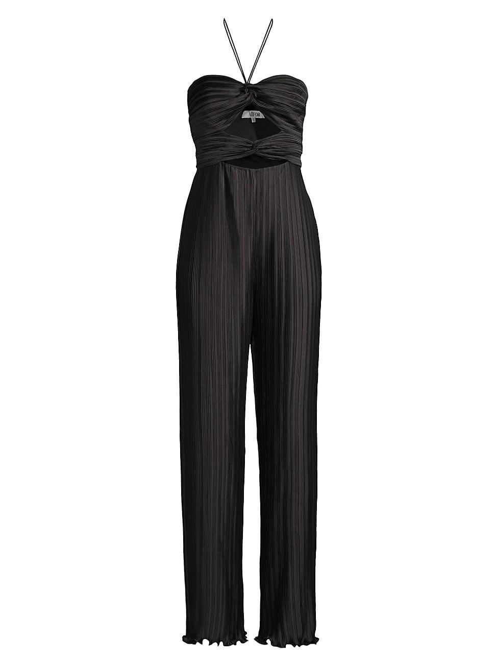 Womens Miriam Cut-Out Pleated Jumpsuit product image