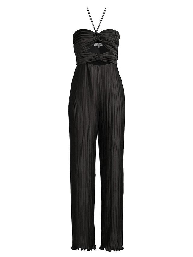 Womens Miriam Cut-Out Pleated Jumpsuit Product Image