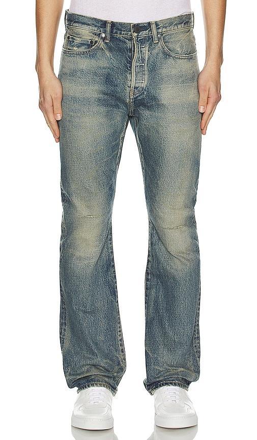 JOHN ELLIOTT Caribou Bootcut Hornet in Blue. Size 30, 32, 36. Product Image