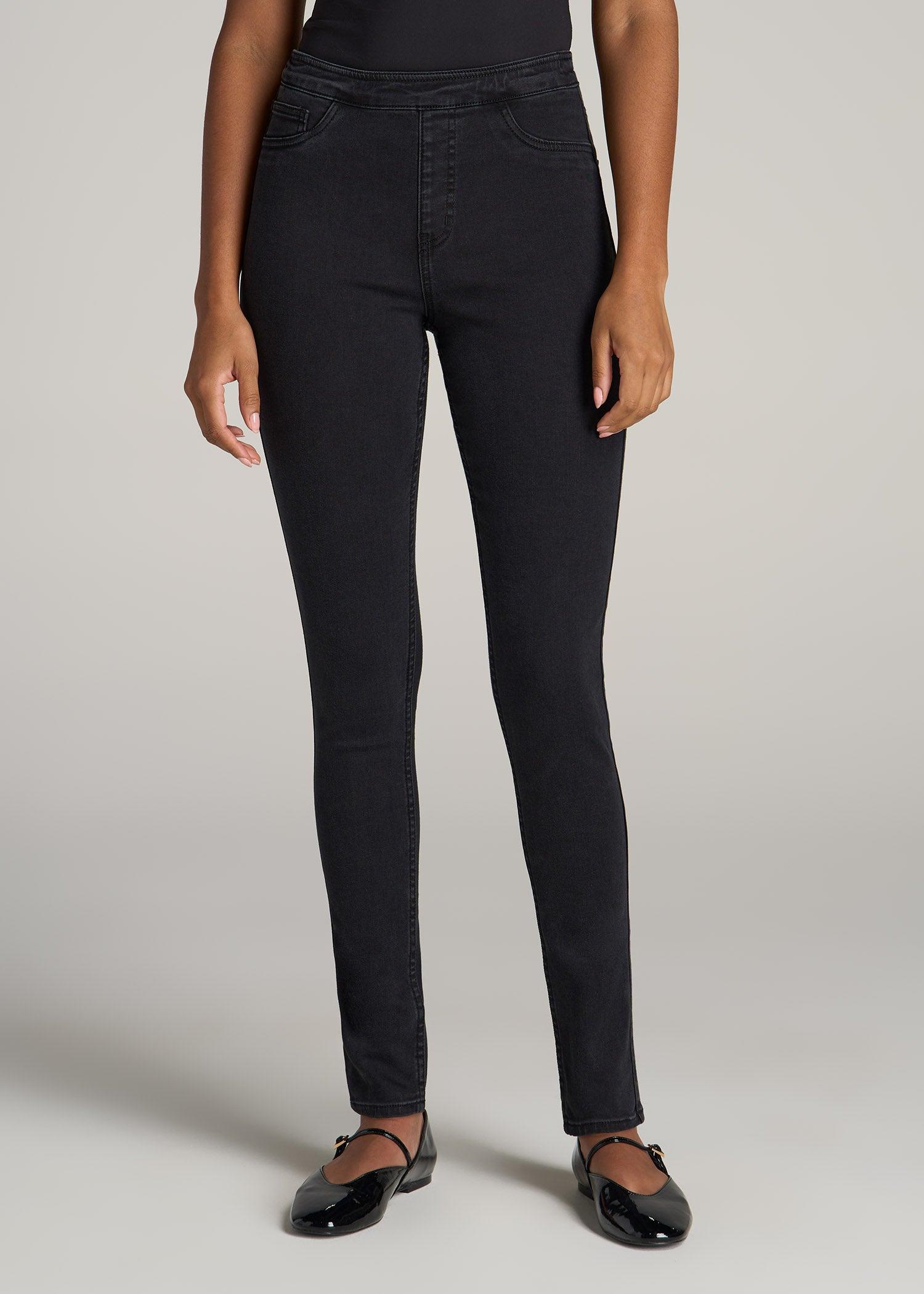 Women's Tall Jeggings in Washed Black Female Product Image