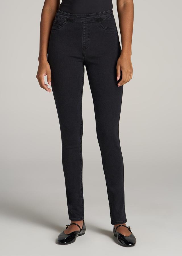 Women's Tall Jeggings in Washed Black Female Product Image