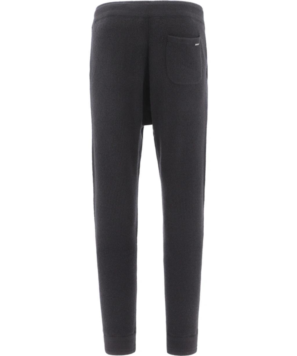 Double-knit Regular Fit Jogger Sweatpants In Black Product Image