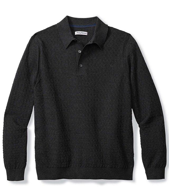 Tommy Bahama Capital Long Sleeve Cashmere-Blend Polo Sweater Product Image