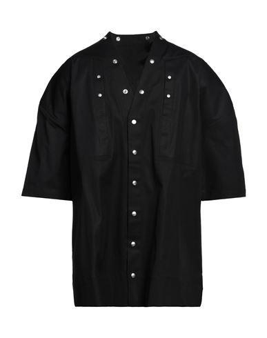 Man Shirt Black Size 42 Cotton, Elastane Product Image