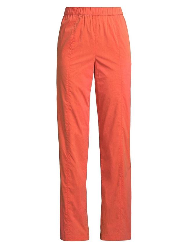 Womens Cotton-Blend Straight Pants Product Image