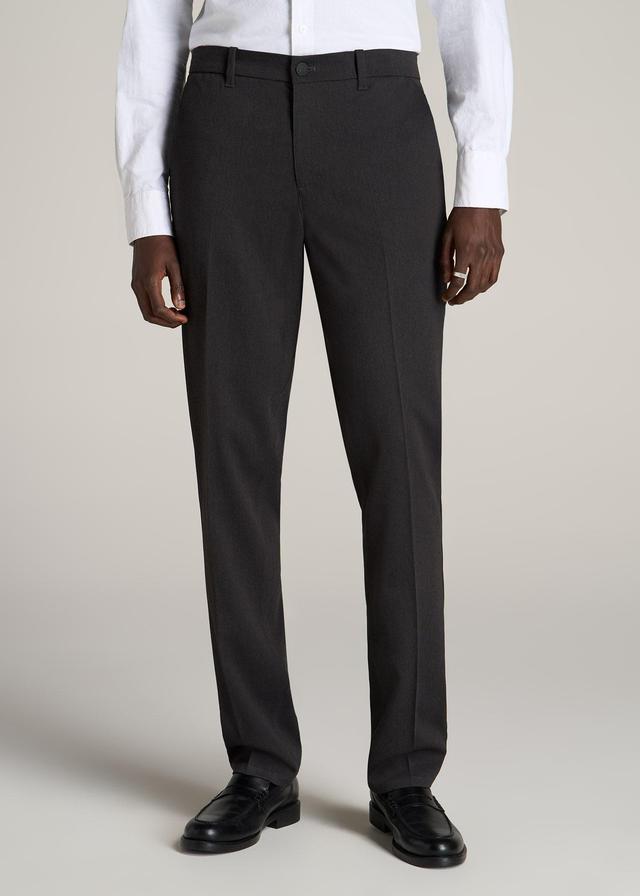 TAPERED-FIT Stretch Dress Pants for Tall Men in Black Product Image