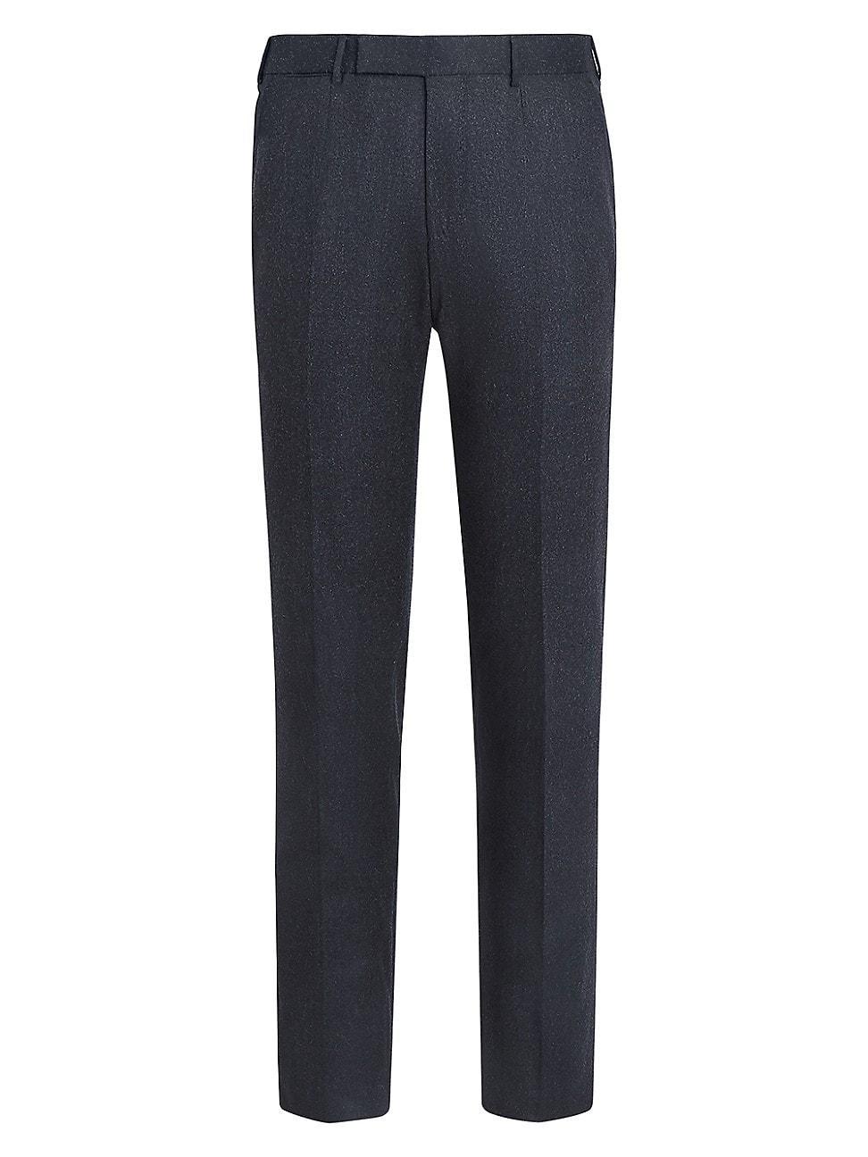 Mens Wool Flannel Trousers Product Image