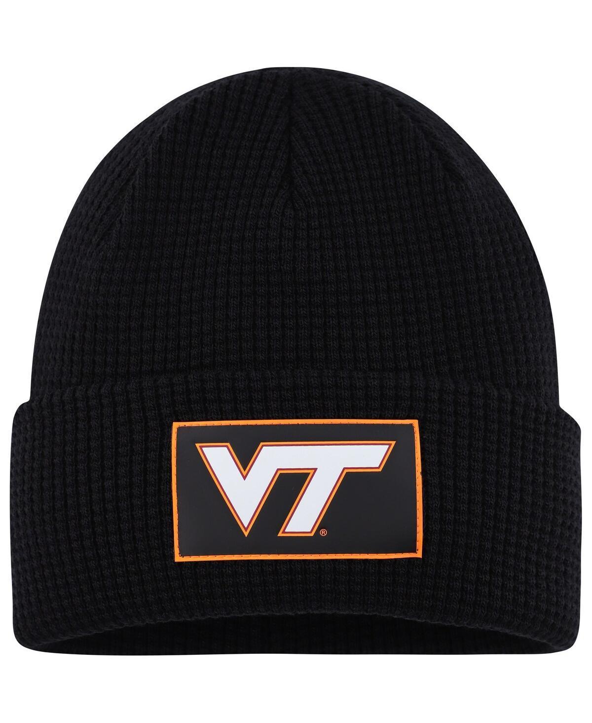 Mens Columbia Black Virginia Tech Hokies Gridiron Cuffed Knit Hat Product Image