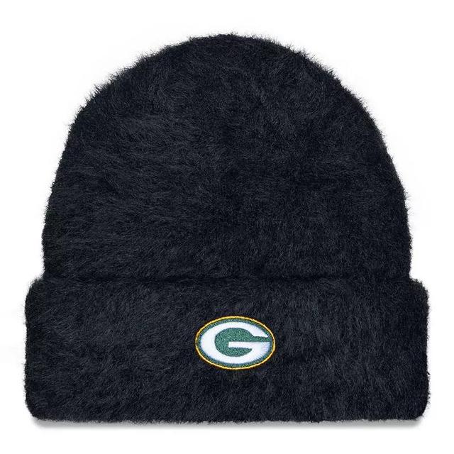 Womens New Era Green Bay Packers Fuzzy Cuffed Knit Hat Product Image