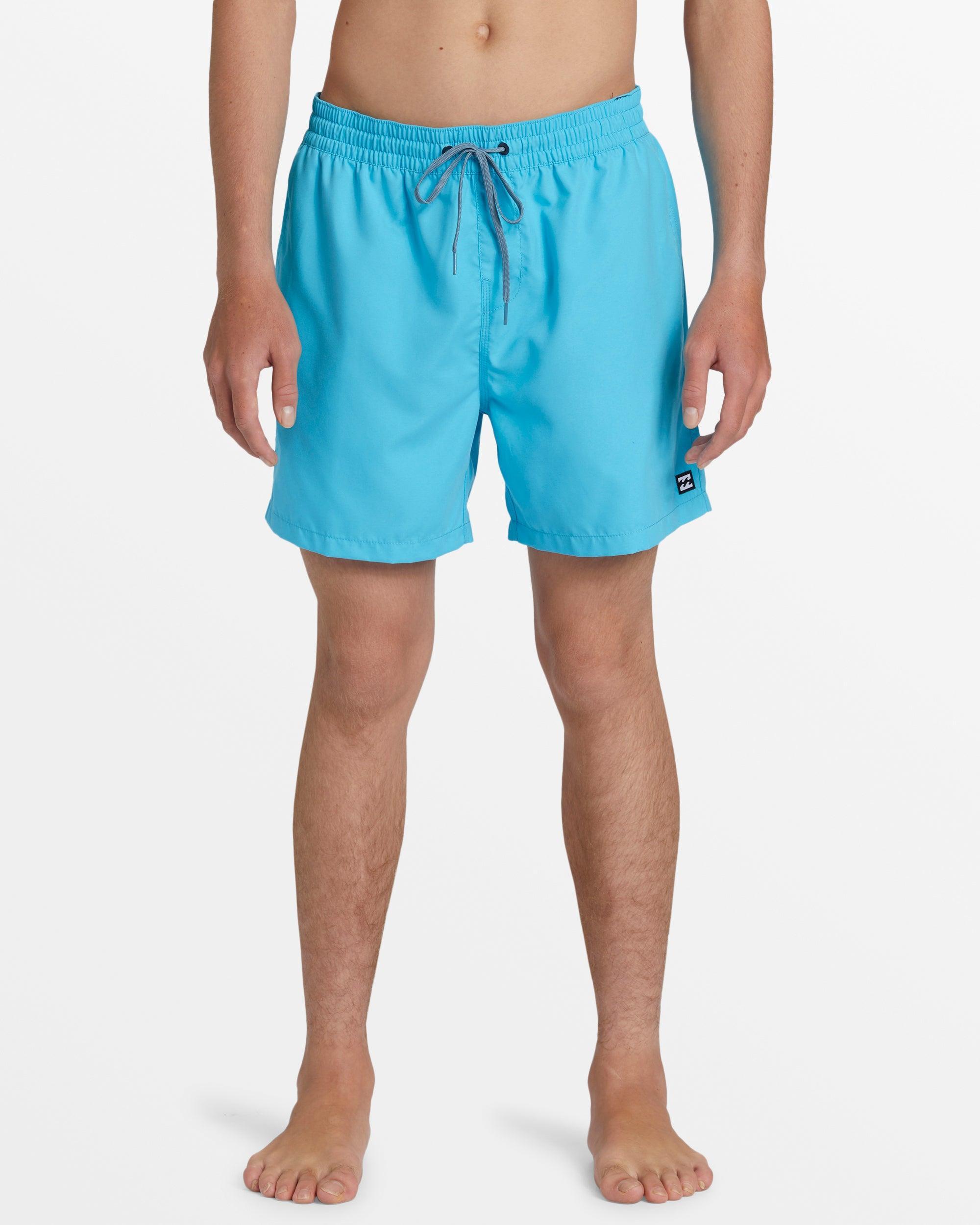 All Day Layback 16" Swim Trunks - Cyan Male Product Image