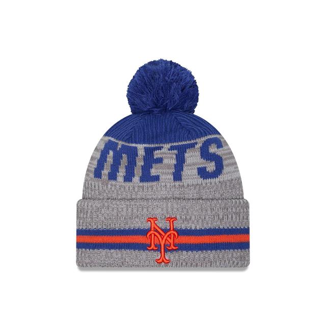 New York Mets Runner Pom Knit Hat Male Product Image