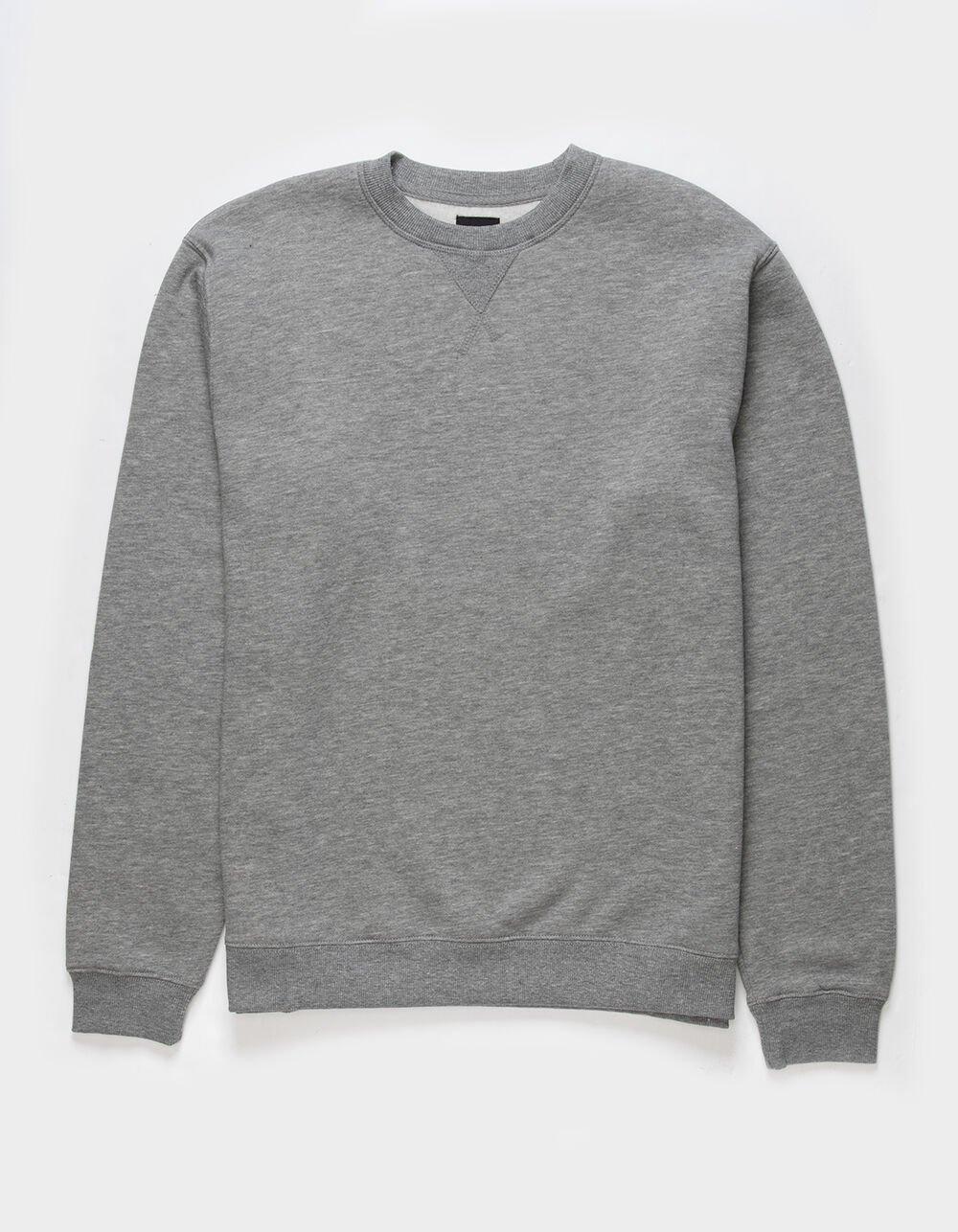 RSQ Mens Solid Crewneck Fleece Sweatshirt Product Image