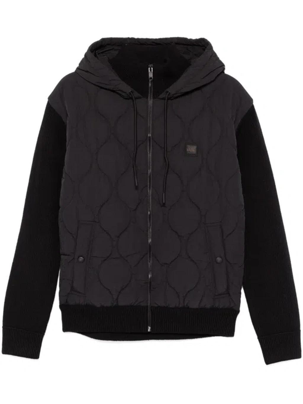 Logo-patch Hooded Jacket In Black Product Image