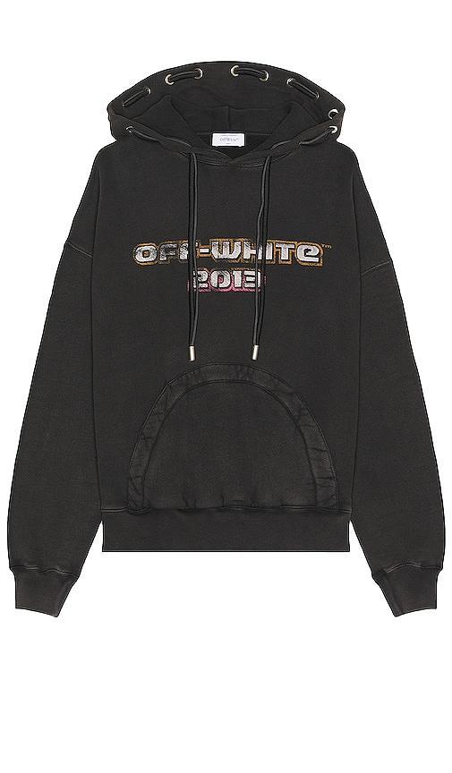 OFF-WHITE Digit Bacchus Hoodie in Charcoal Product Image